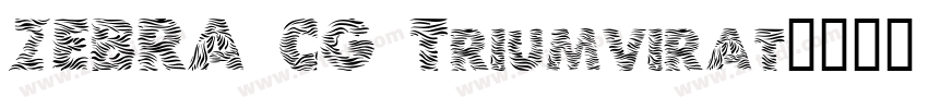 ZEBRA CG Triumvirat字体转换